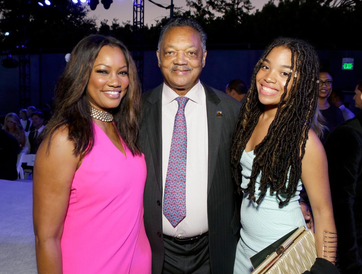 Garcelle Beauvais, left, the Rev. Jesse Jackson and Ashley Laverne Jackson were among the attendees of HollyRod Foundation's DesignCare Gala.