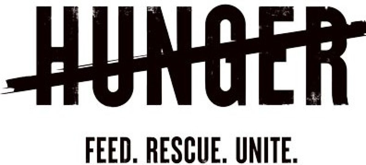 The "cross out hunger" logo must be included in entries in the Hunger Action Hero Art Contest.