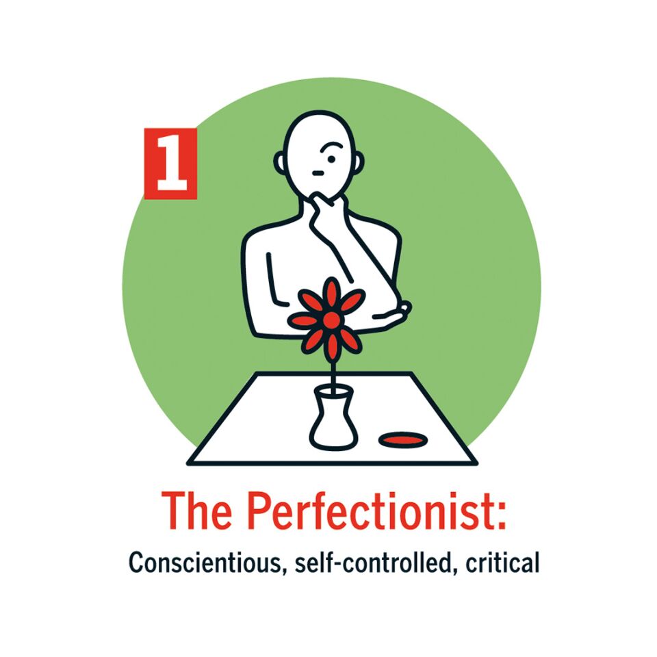 The Reformer/Perfectionist: Ones are disciplined, self-controlled people who are afraid of making mistakes and feel compelled to leave the world better than they found it.