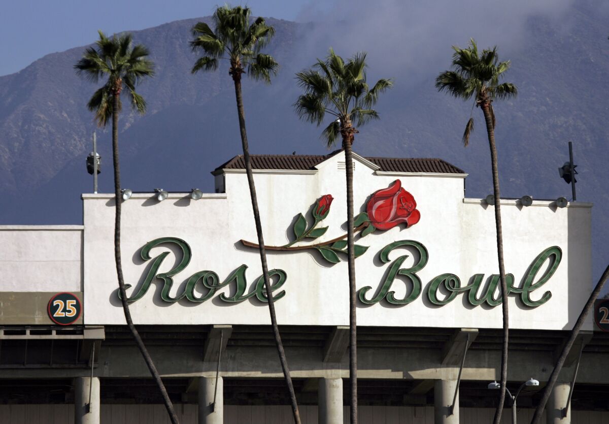 Exterior of the Rose Bowl.