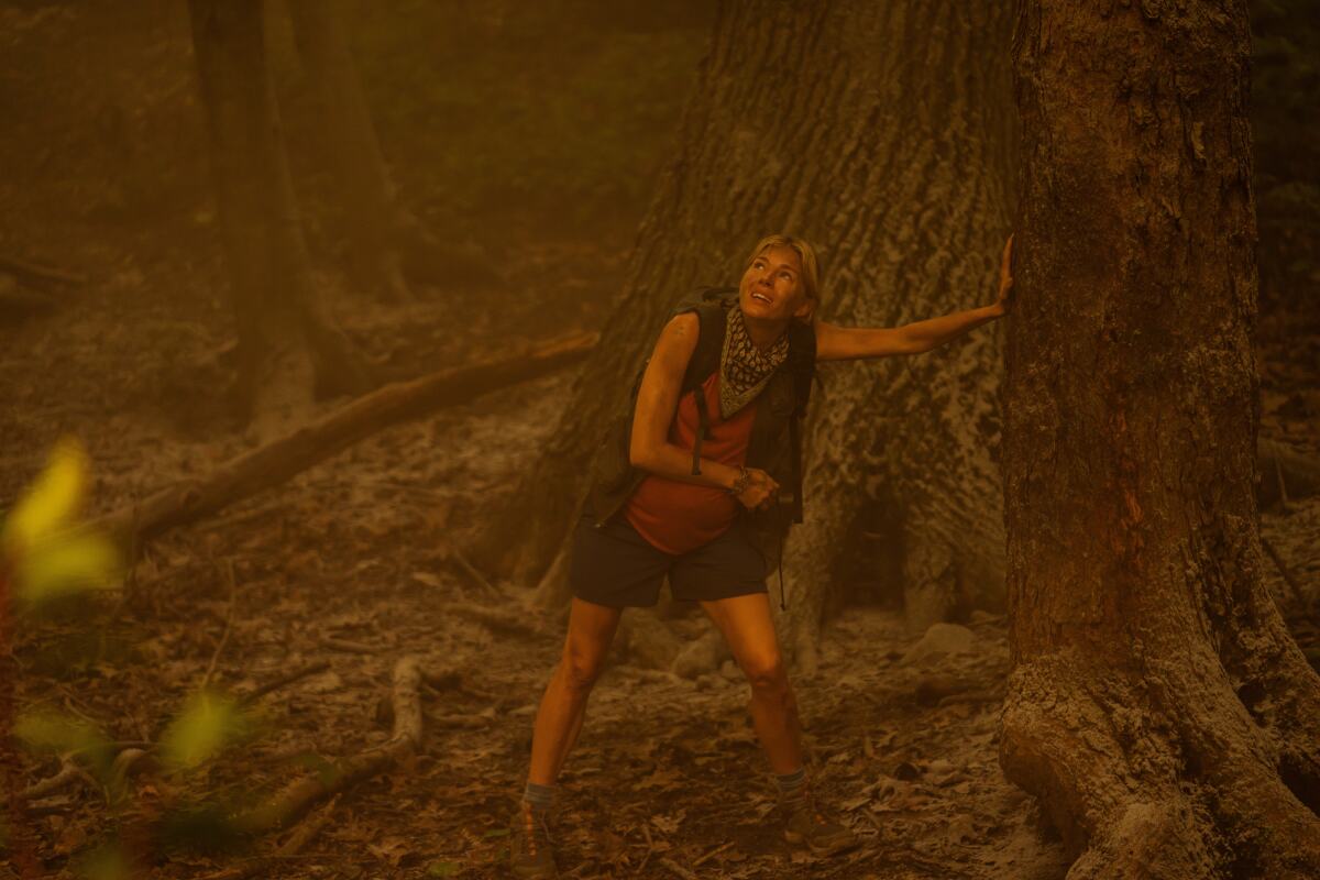 Sienna Miller portrays biologist Rebecca Shearer on "Extrapolations."