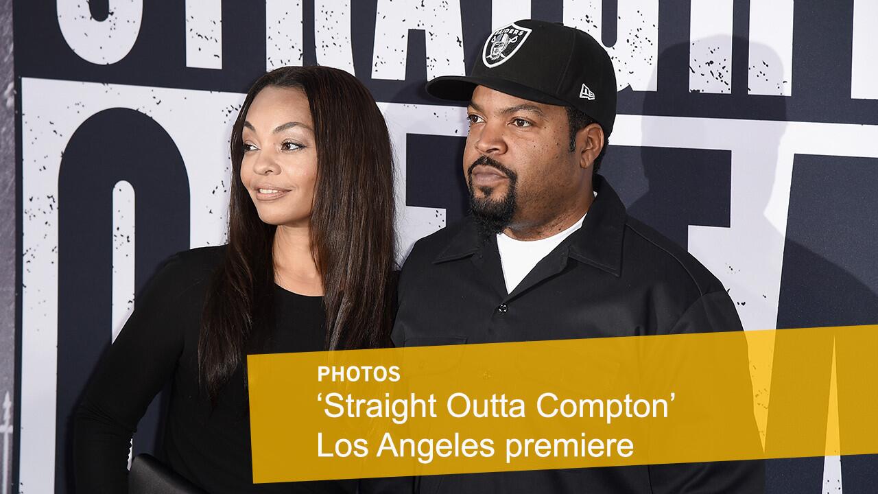 Kimberly Woodruff and Ice Cube hit the red carpet as a pair.