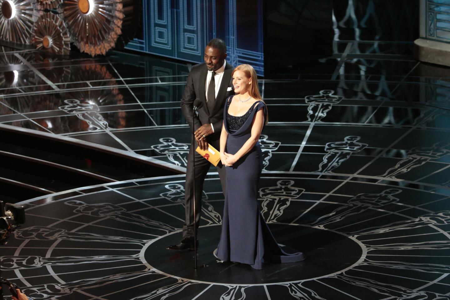 Idris Elba and Jessica Chastain