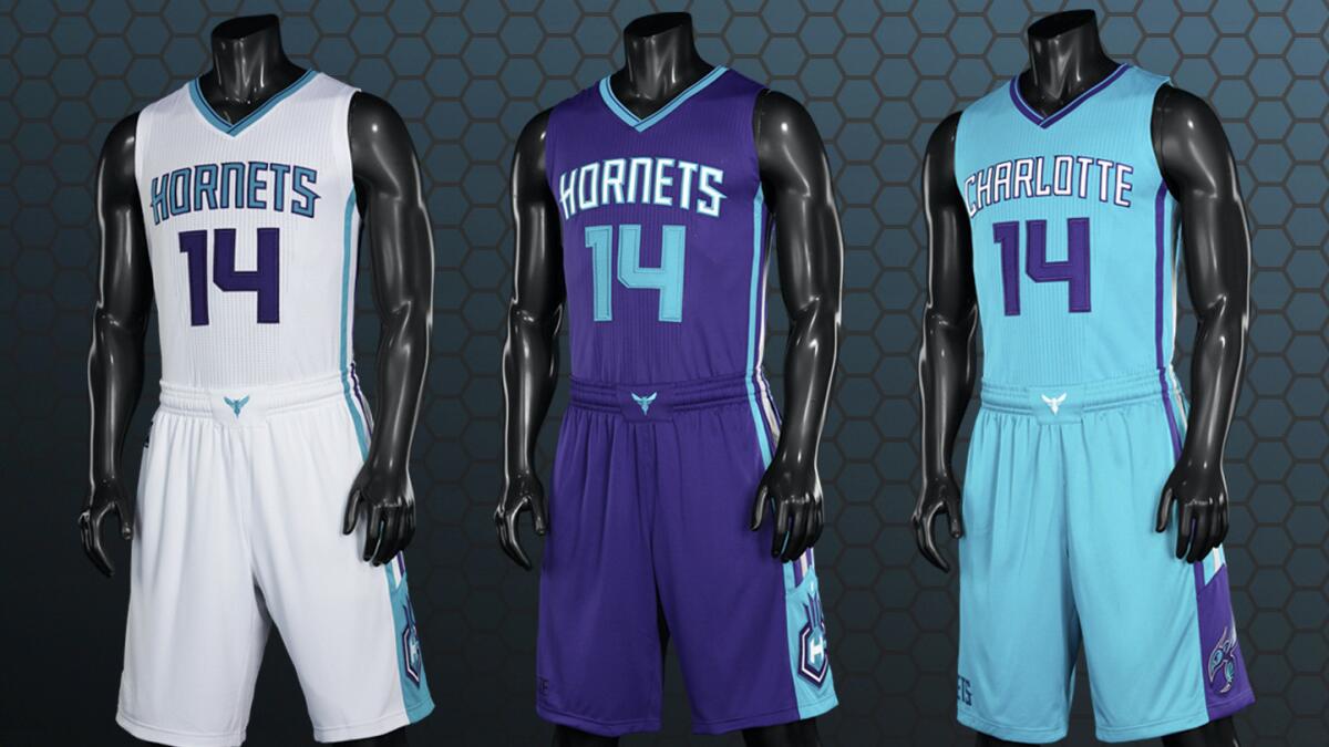 The Charlotte Hornets have unveiled their three primary uniforms for the upcoming season.