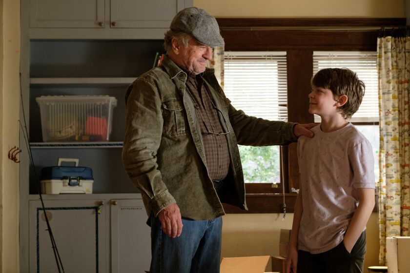 Robert De Niro and Oakes Fegley are the combatants in the family-targeted "The War with Grandpa."
