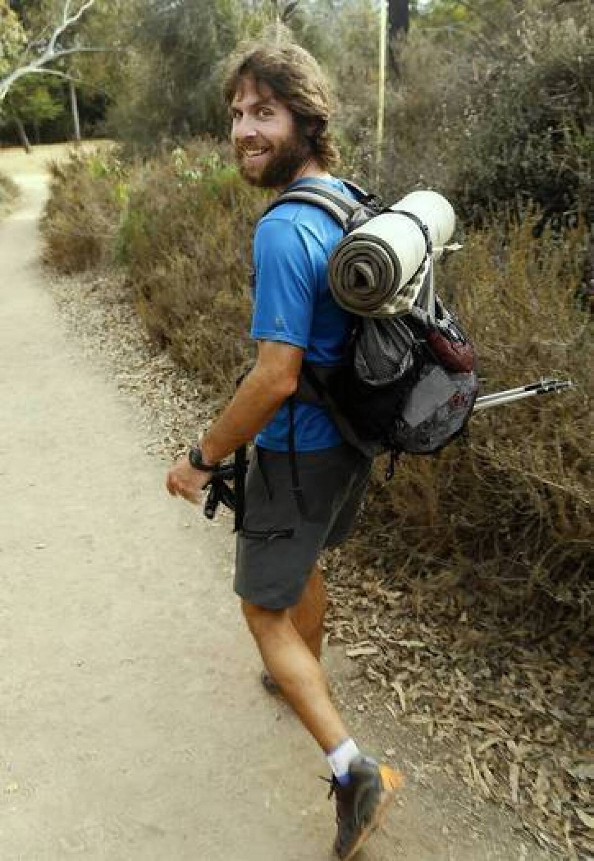Joshua Garrett hiked the famed Pacific Crest Trail in what is believed to be a record 59 days and 8 hours.