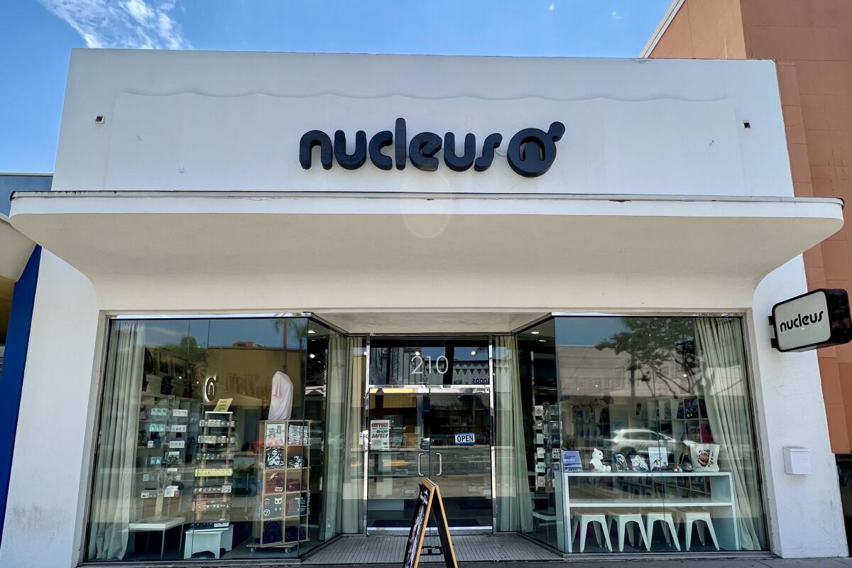 Gallery Nucleus' white storefront