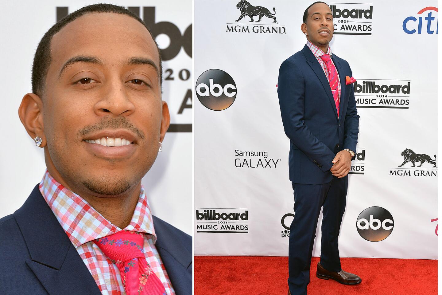 Rapper Ludacris, host of the 2014 Billboard Music Awards, arrives at the MGM Grand Garden Arena in Las Vegas.