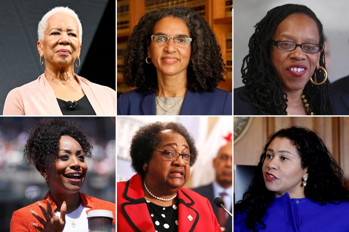Six portraits of Black women.