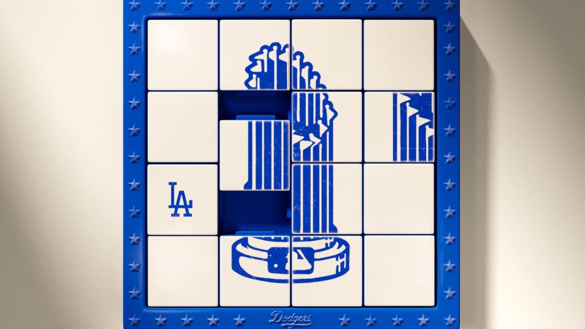 DODGERS 3D full set baseball number signs art LOS ANGELES ball