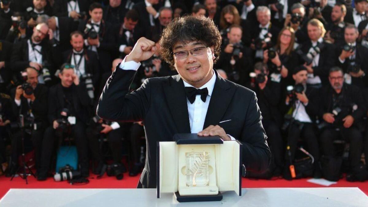 Bong Joon-ho became the first South Korean director to win the Palme d'Or, receiving Cannes' top prize for "Parasite."