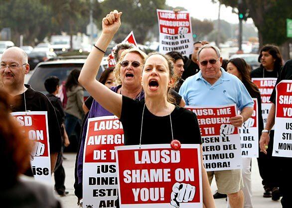 Teacher protests in L.A.
