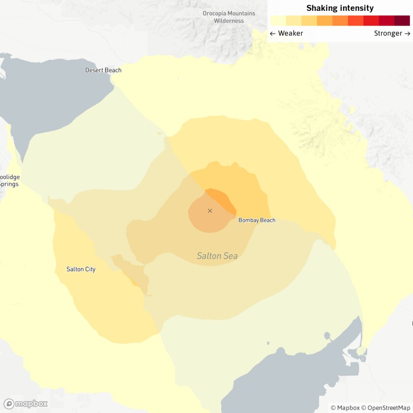 A magnitude 3.6 earthquake was reported 27 miles from Coachella on Thursday morning.
