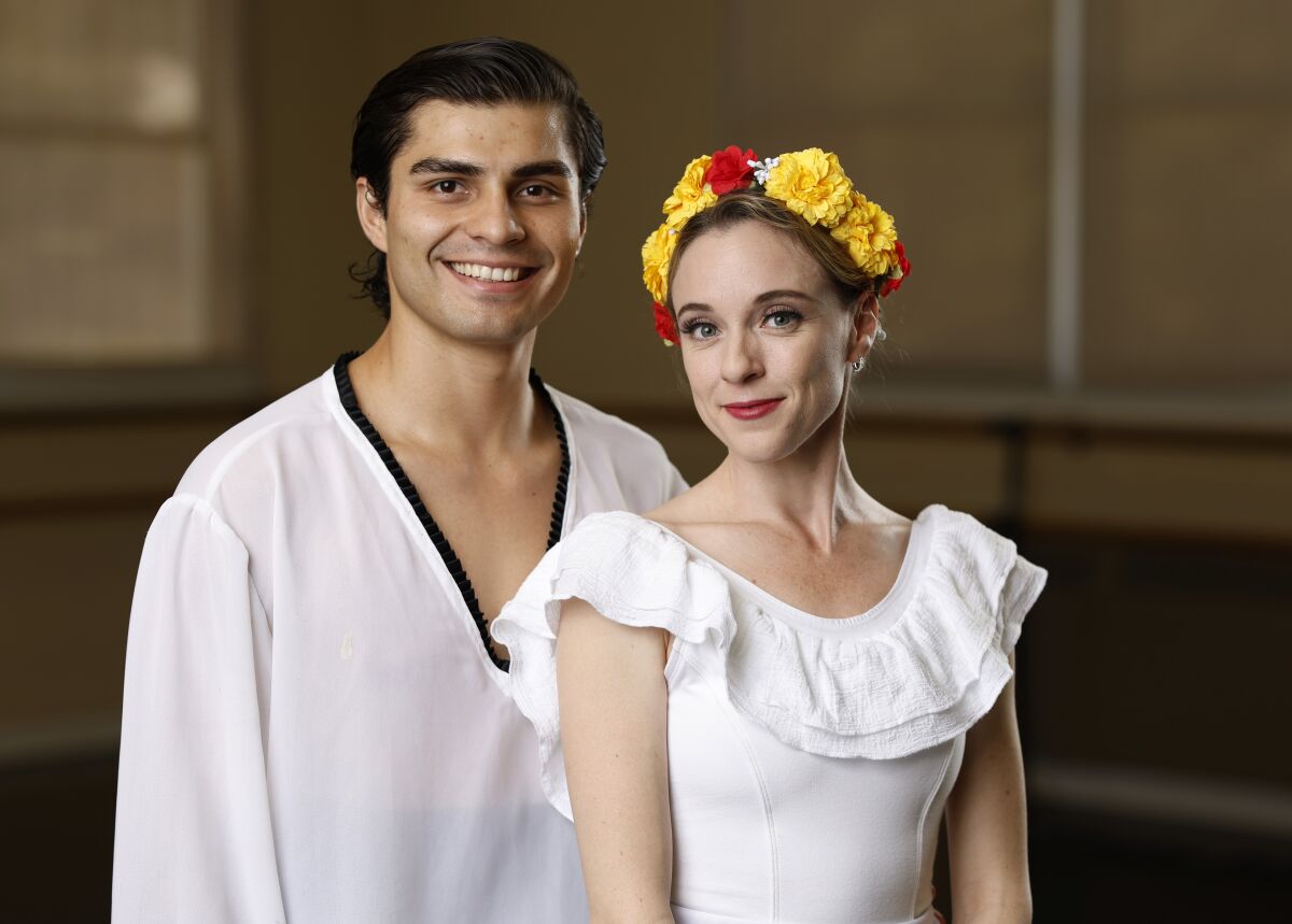 Tonatiuh Gomez and Stephanie Maiorano, a married couple, are principal dancers with San Diego Ballet.