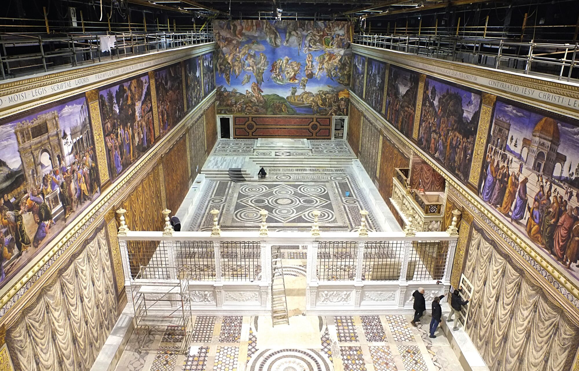 "We can technically say that we made the bigger Sistine Chapel," joked "The Two Popes" production designer Mark Tildesley.