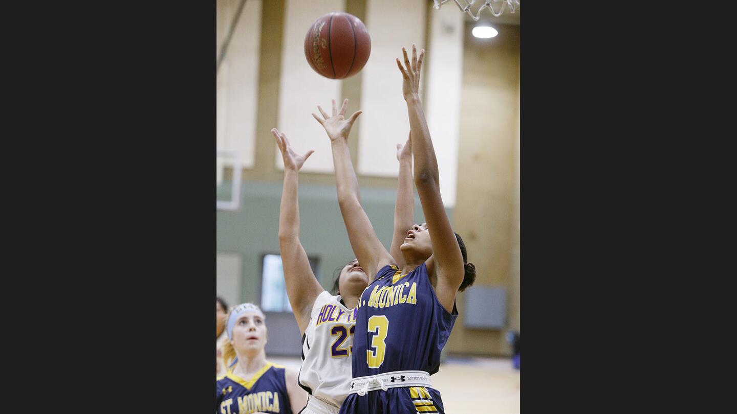 Photo Gallery: St. Monica Academy vs. Holy Family nonleague girls' basketball