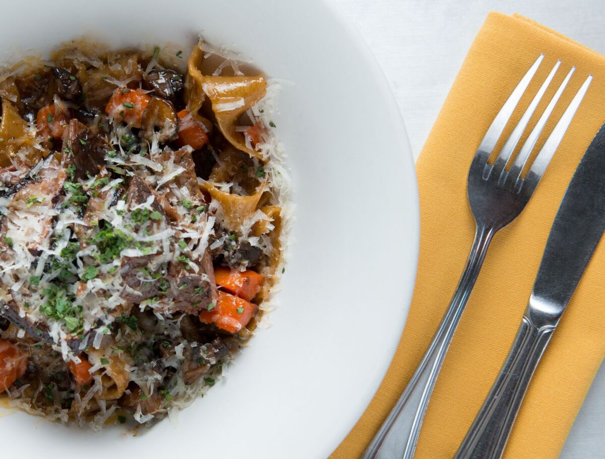 Cucina Urbana's short rib pappardelle is a restaurant favorite. 