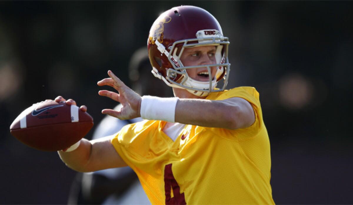 Redshirt freshman quarterback Max Browne is hoping to challenge for the starting job at USC.