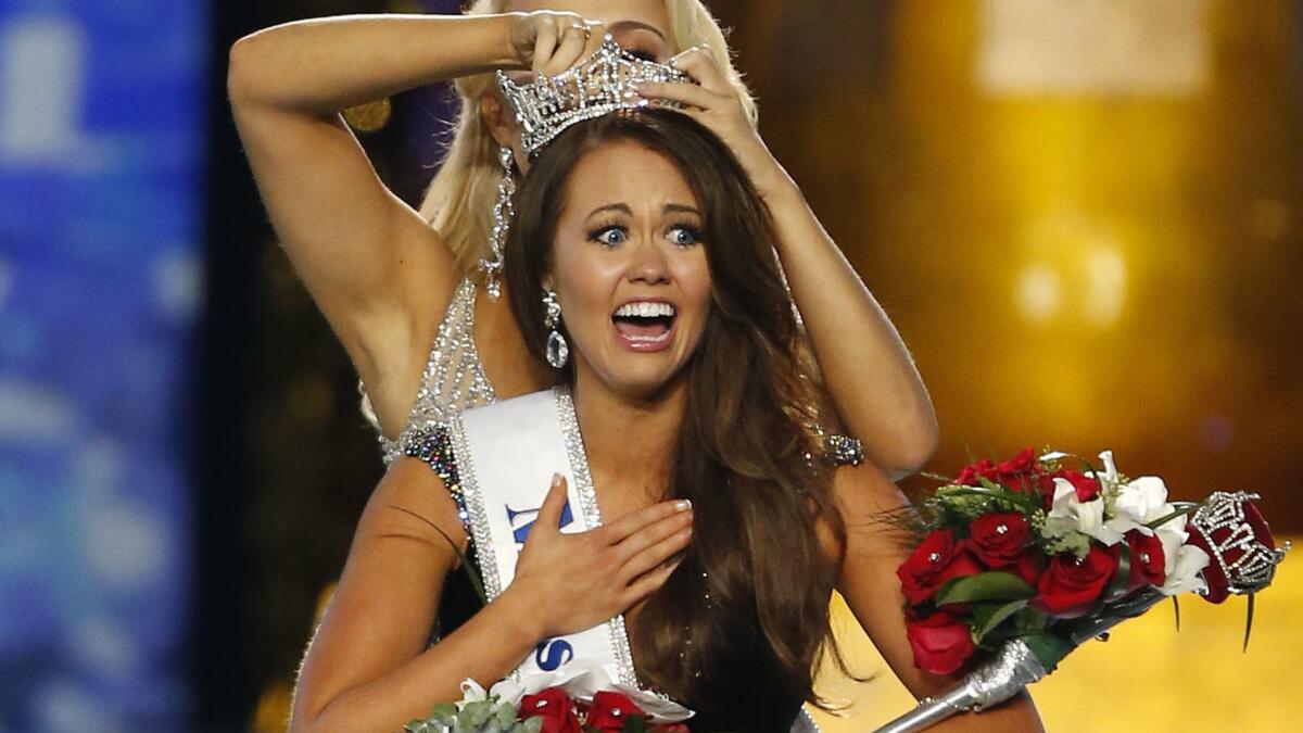There will be no swimsuit competition at Sunday's Miss America pageant and for a while, it looked as if Miss America herself, North Dakota's Cara Mund, wouldn't show up to crown this year's winner.