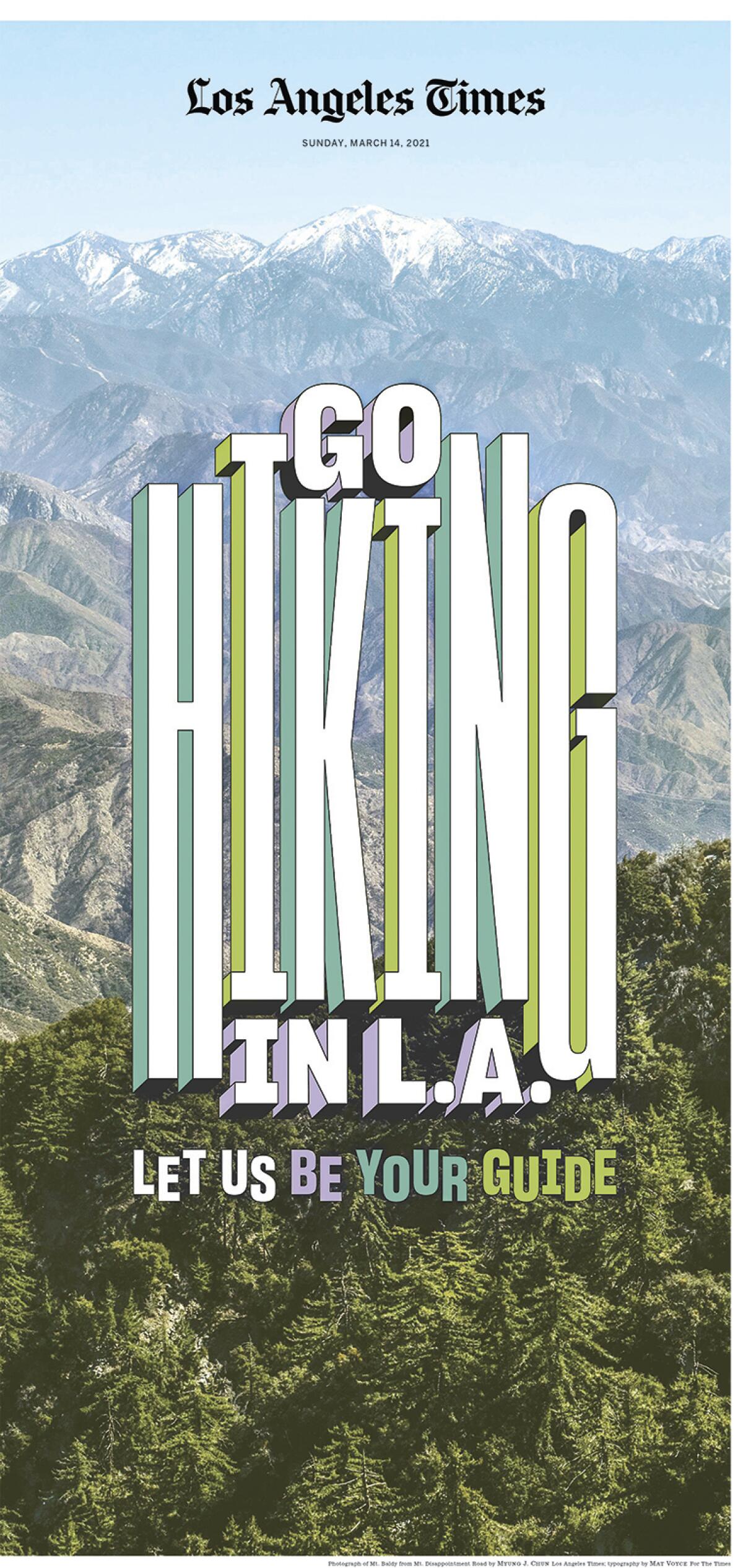 Cover of the March 14 hiking guide