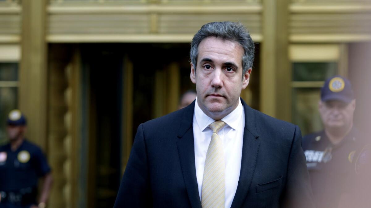 Michael Cohen pleaded guilty to charges involving bank fraud, tax fraud and campaign finance violations. Earlier this year, he was reportedly shopping a flattering book about Donald Trump.