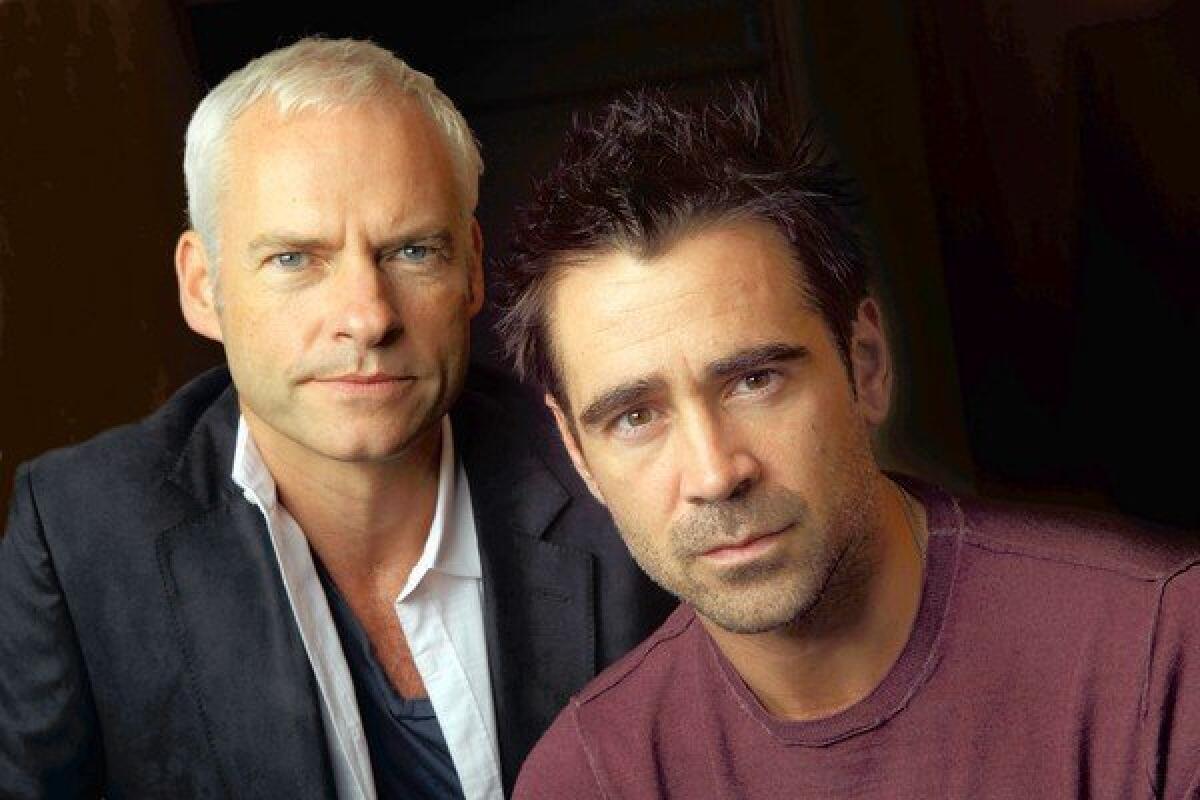 Writer-director Martin McDonough and actor Colin Farrell worked together in the new move "Seven Psychopaths."