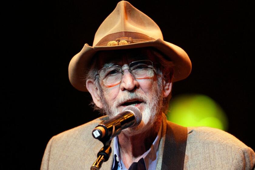 FILE - In this April 10, 2012 file photo, Don Williams performs during the All for the Hall concert in Nashville, Tenn. Williams, an award-winning country singer with love ballads like "I Believe in You," died Friday, Sept. 8, 2017, after a short illness. He was 78. (AP Photo/Mark Humphrey, File)