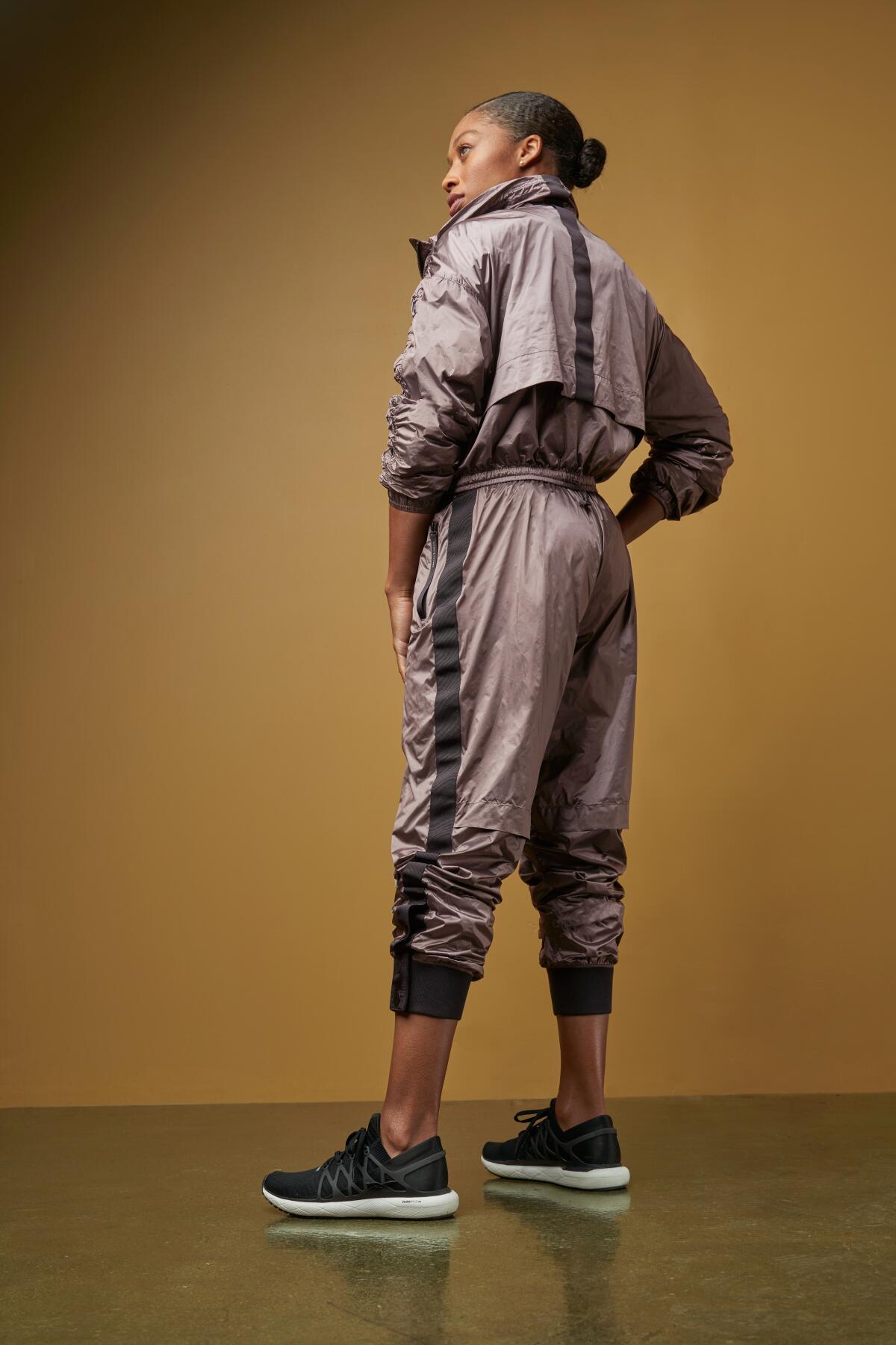 A track suit from Athleta and Allyson Felix.