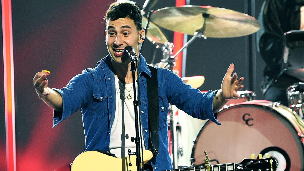 Jack Antonoff performs onstage during the 2017 MTV Video Music Awards pre-show.