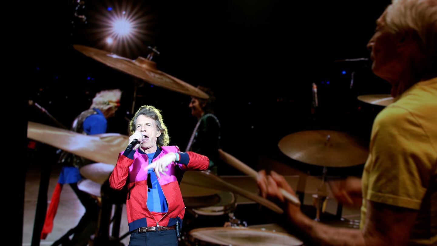Mick Jagger and the Rolling Stones perform at Desert Trip.
