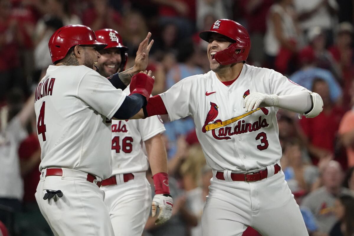 Yadier Molina and Miles Mikolas are - St. Louis Cardinals