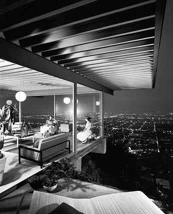 Pierre Koenig's Case Study House #22 above Hollywood.