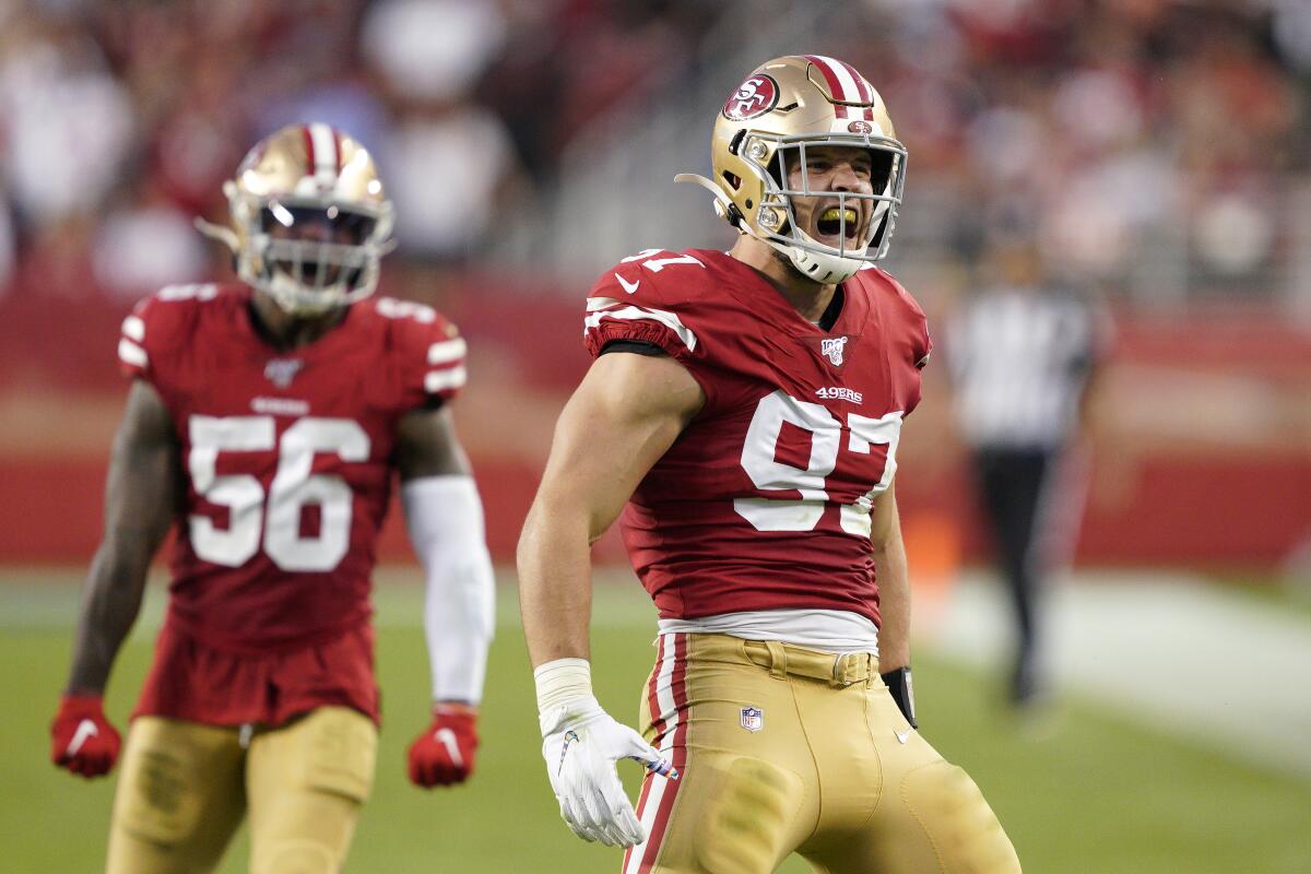 49ers thrilled with Nick Bosa through 4 games - The San Diego Union-Tribune