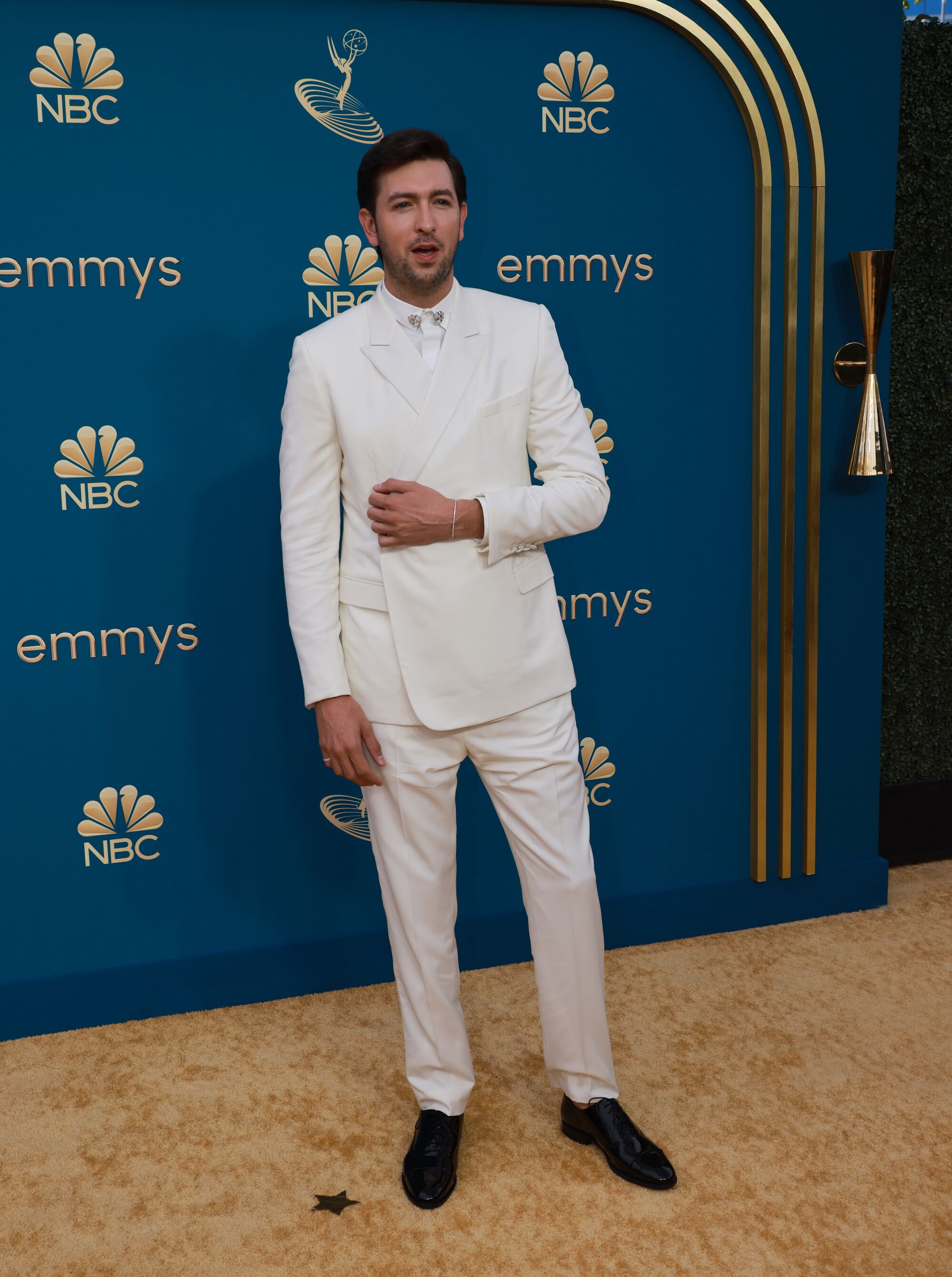 Nicholas Braun arriving at the 74th Primetime Emmy Awards at the Microsoft Theater 