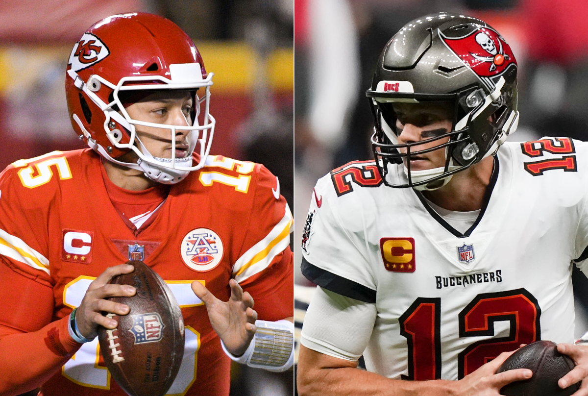 Patrick Mahomes and Tom Brady.