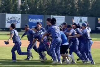 North Hollywood players celebrate Division I semifinal win over Chatsworth.