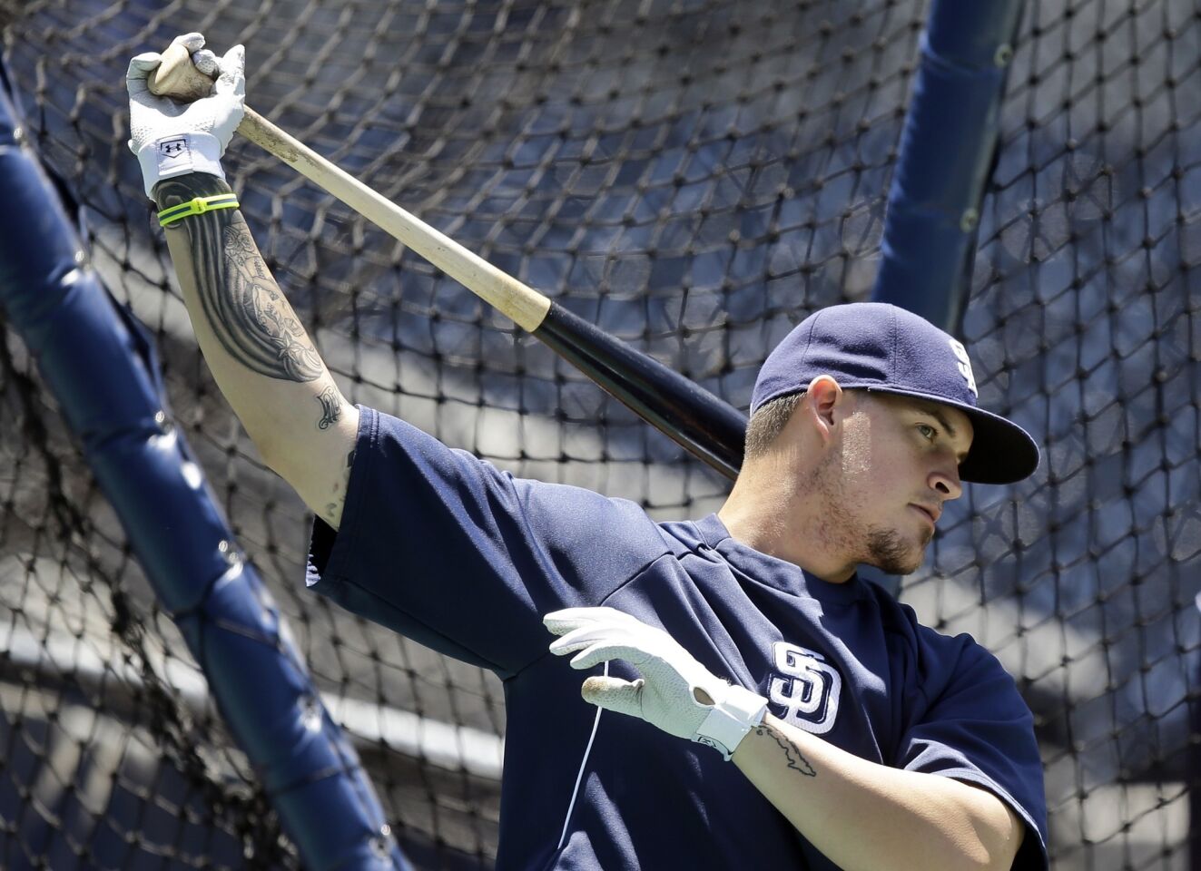 San Diego Padres catcher Yasmani Grandal was suspended 50 games in 2012 after testing positive for a high testosterone level.