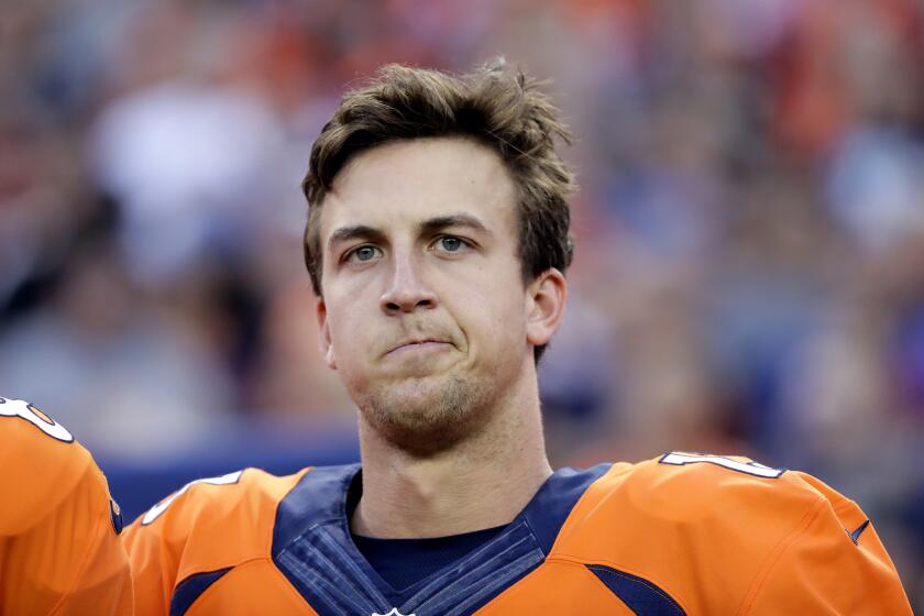 Paxton Lynch, considered a raw product when entering the NFL last year, needs more time to develop, and the Broncos need a better option than Trevor Siemian (pictured), so don’t be surprised if Denver’s aggressive about upgrading the quarterback position. Keep an eye on Denver being the landing spot for either Tony Romo or Kaepernick.