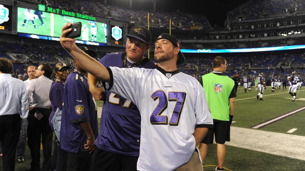 Ravens fans sport Ray Rice jerseys to Thursday night's game - Los