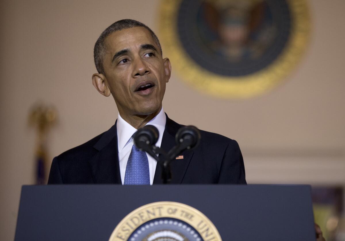 President Obama speaks at the White House on May 13, 2016.