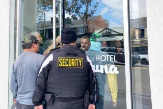 A physical altercation at Hotel Laguna omg May 2, 2023, between separate security guard groups led to one arrest by Laguna Beach police. (Clara Beard/Laguna Beach Independent)