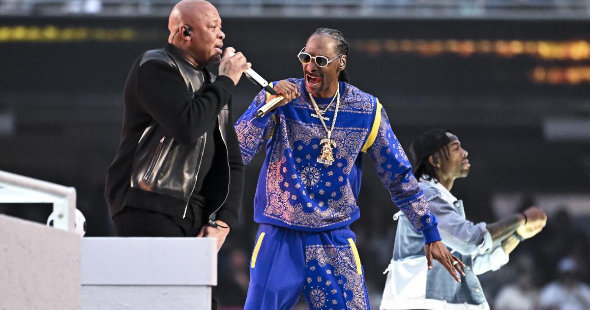 Dr. Dre leads electrifying Super Bowl 2022 halftime show - Los