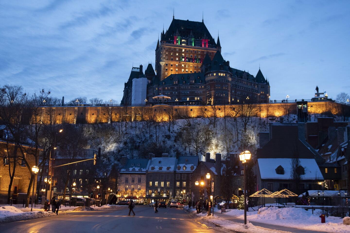 Canada Quebec City Christmas Preparations