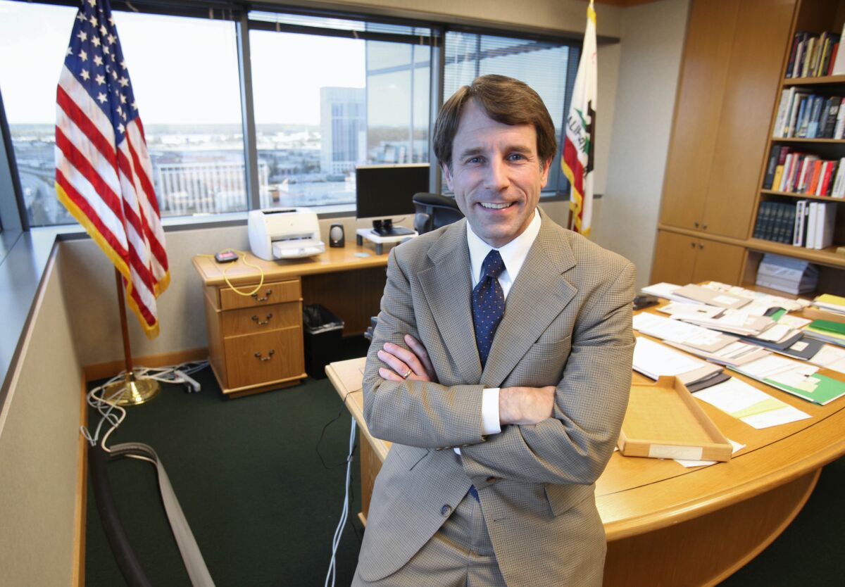 California Insurance Commissioner Dave Jones in his office in Sacramento.