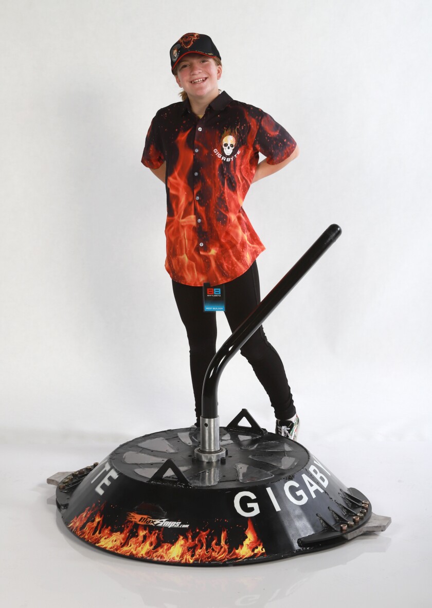 Anouk Janssen, a student at The Bishop's School, is competing with team Gigabyte on the Discovery Channel show “BattleBots.”