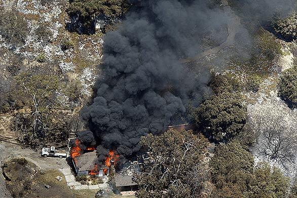 Wind-driven blaze in Santa Barbara