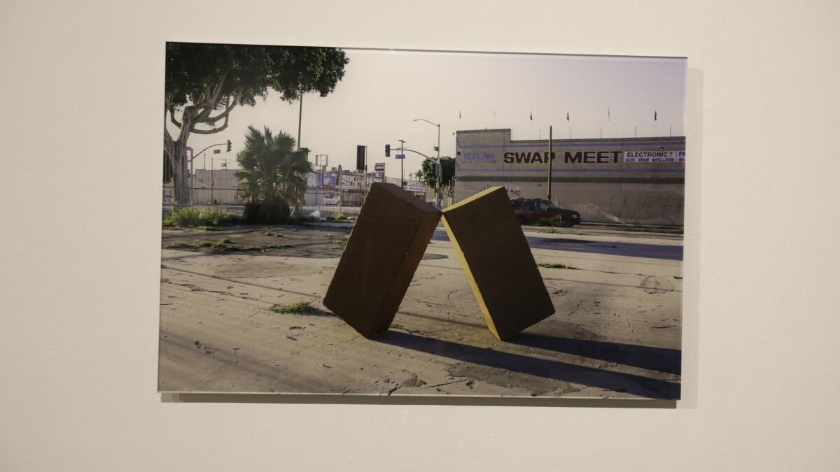 L.A. artist Juan Capistran's exhibit at a Barnsdall Art Park includes photography of his South L.A. installations.