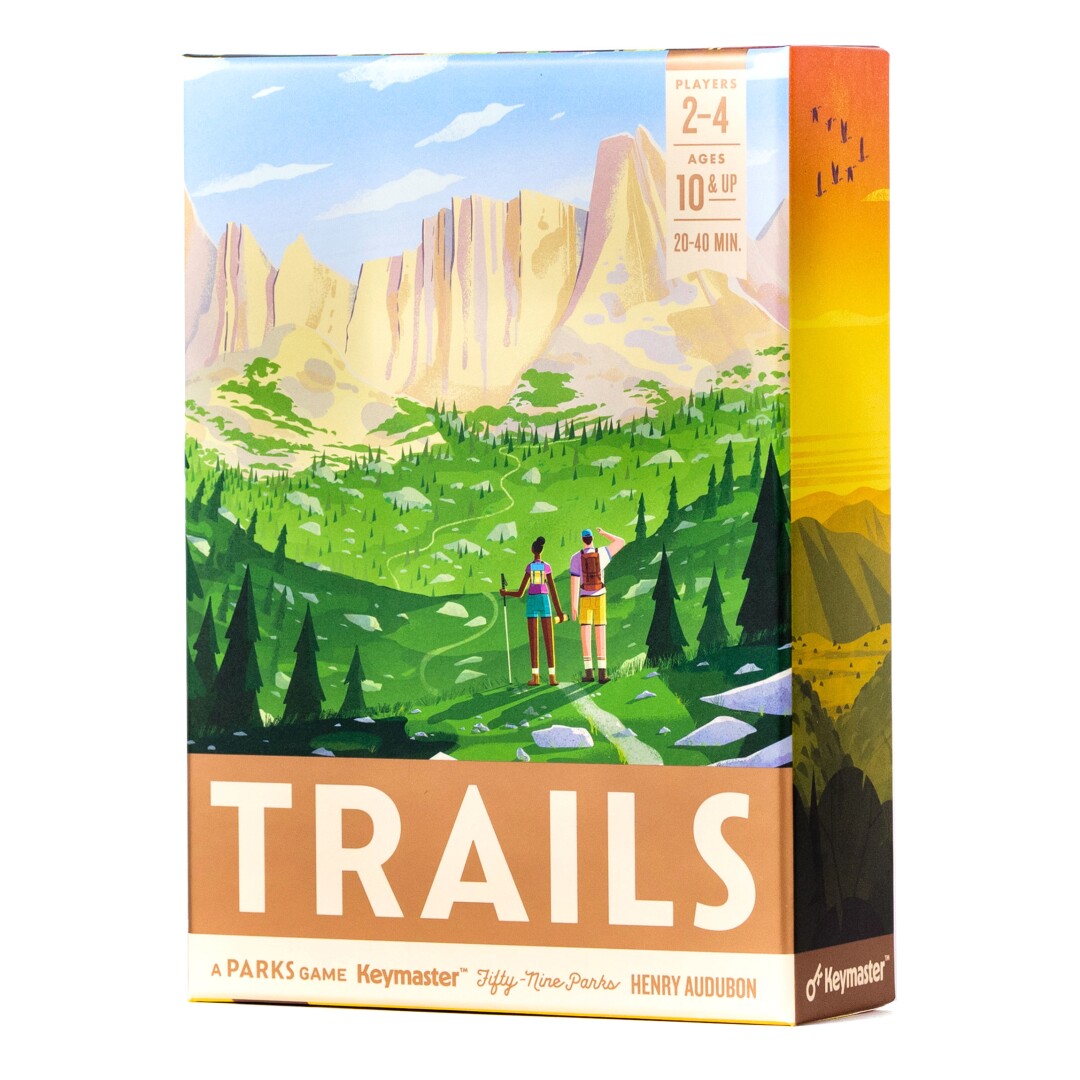 Trails board game box.