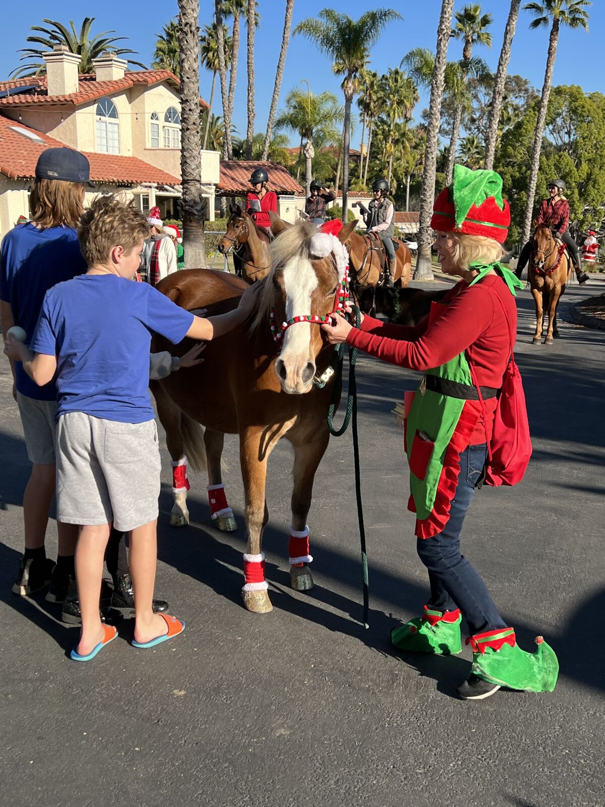 A holiday visit from the San Dieguito Riders.