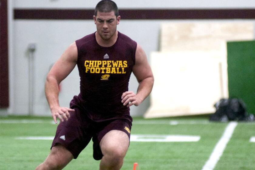 Central Michigan offensive tackle Eric Fisher could be a bookend to Eugene Monroe for the Jacksonville Jaguars.